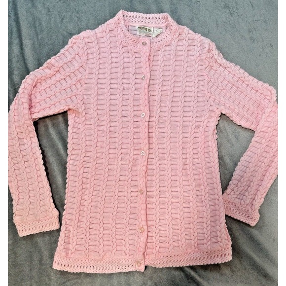 Montgomery Ward Tops - Vtg Montgomery Ward Crochet Womens Sz S Grannycore Dainty Balletcore Corquette